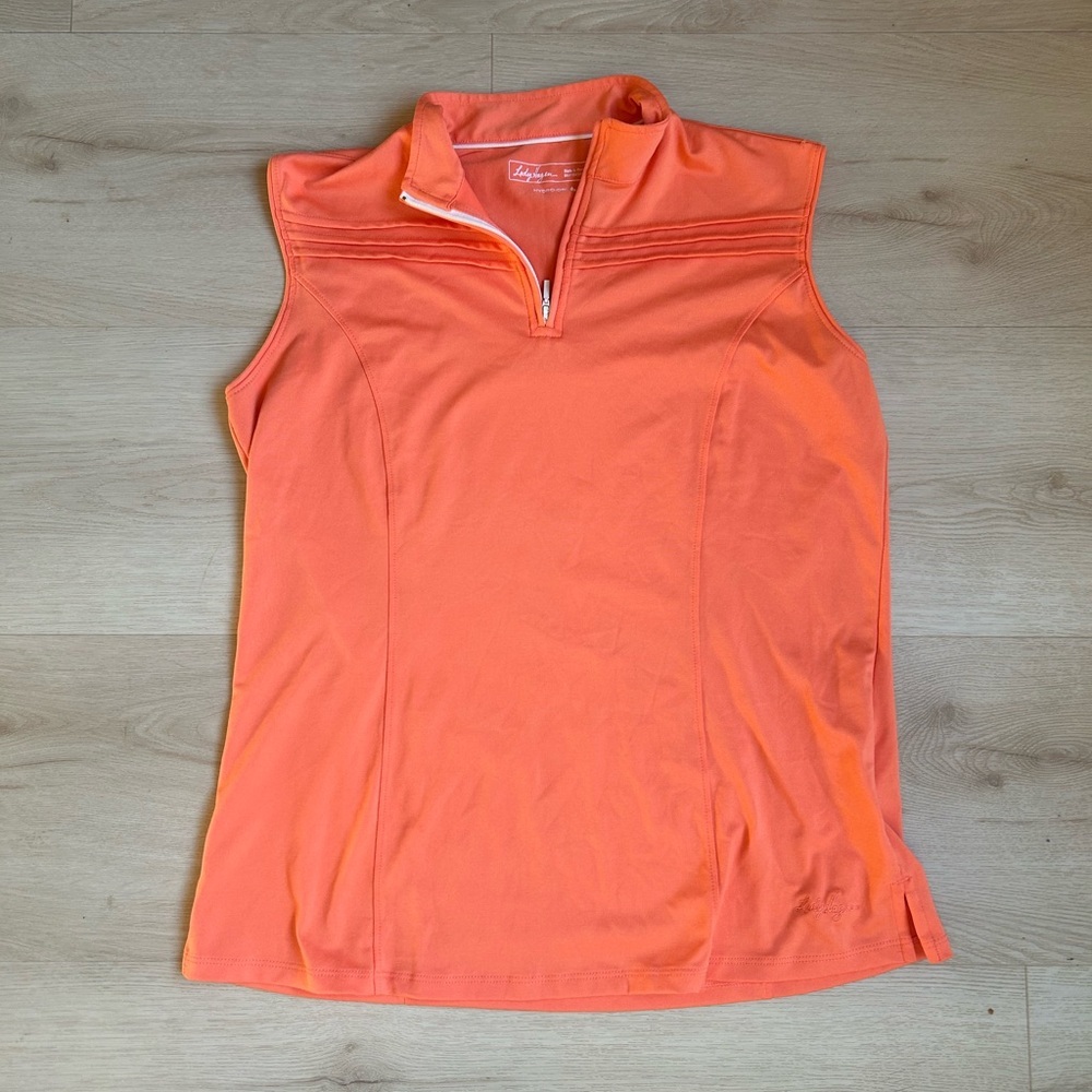 Lady Hagen Women's Orange Sleeveless Active Golf Top - Size M